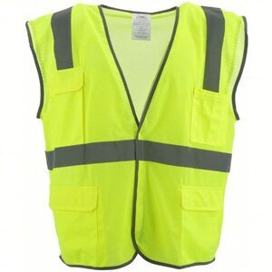 CONDOR High-Visibility Vest – Lime ANSI Class 2 S/M, Mesh, Hook-and-Loop, NWT